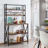 5-Tier Baker's Rack with storage shelf and Adjustable Feet