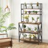 5-Tier Baker's Rack with storage shelf and Adjustable Feet