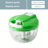 Manual Meat Grinder Vegetable Cutter Pound Garlic Artifact Shredder Baby Complementary Food Machine Hand Cut Pepper Capacity 520ml