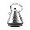 Electric Kettle Hot Water Boiler Stainless Steel 1.7 L Automatic Shut-Off 1500W Cleo Collection Cool Touch Handle Portable Brew Coffee Maker Tea Heate