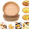 30/50/150PCS 6.3IN Air Fryer Paper Liners Disposable Oven Insert Parchment Sheets Non Stick