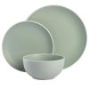 12-Piece Blue Stoneware Dinnerware Set