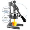 Professional Citrus Juicer Set - 7 Pieces Heavy Duty Iron Commercial Juicer with Glass Juice Bottle and Funnel