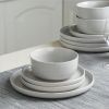 Plates and Bowls Set; 12 Pieces Dinnerware Sets; Dish Set for 4